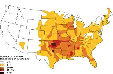 tornado risk map