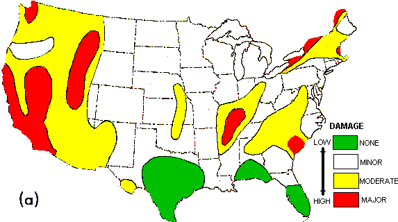 earthquake risk map