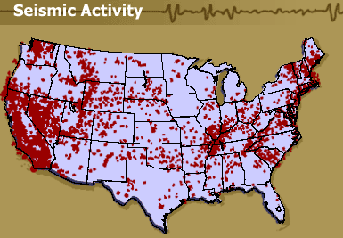 seismic activity map